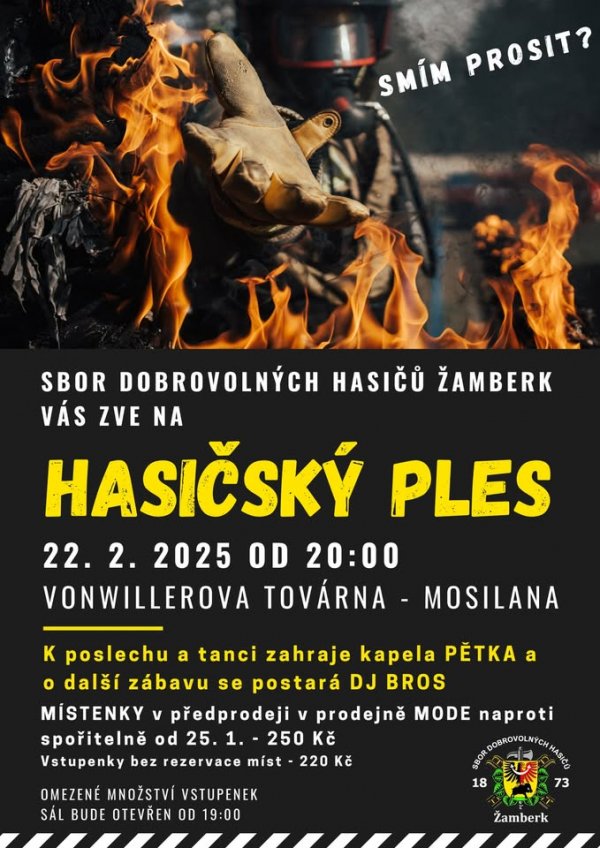 Ples dobrovolných hasičů Žamberk